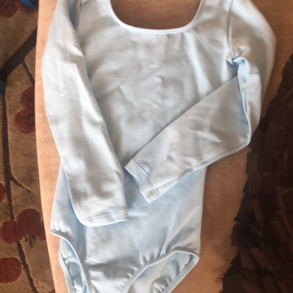 Blue toddler girl leotard